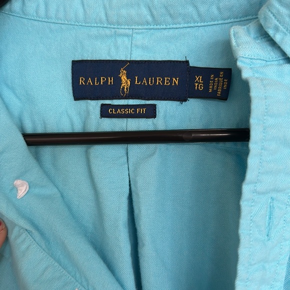 Ralph Lauren - Oxford Classic Fit - Teal Blue - Picture 3 of 4